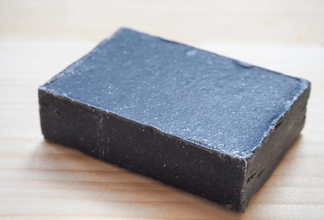 Dark coal tar soap.