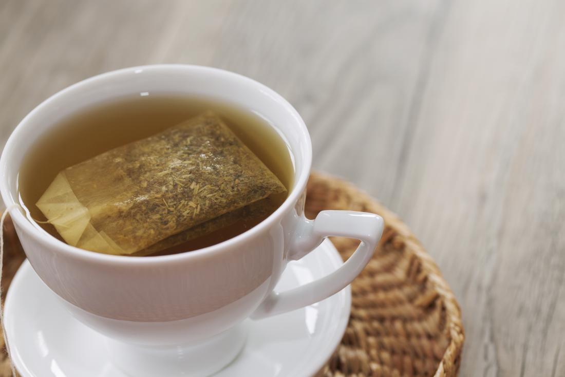 Cup of herbal chamomile tea