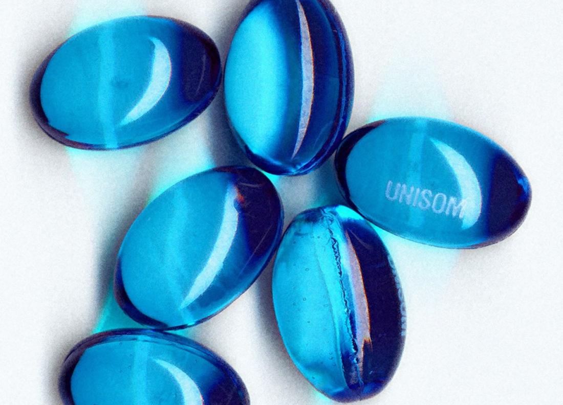 Unisom tablet which is a sleeping aid