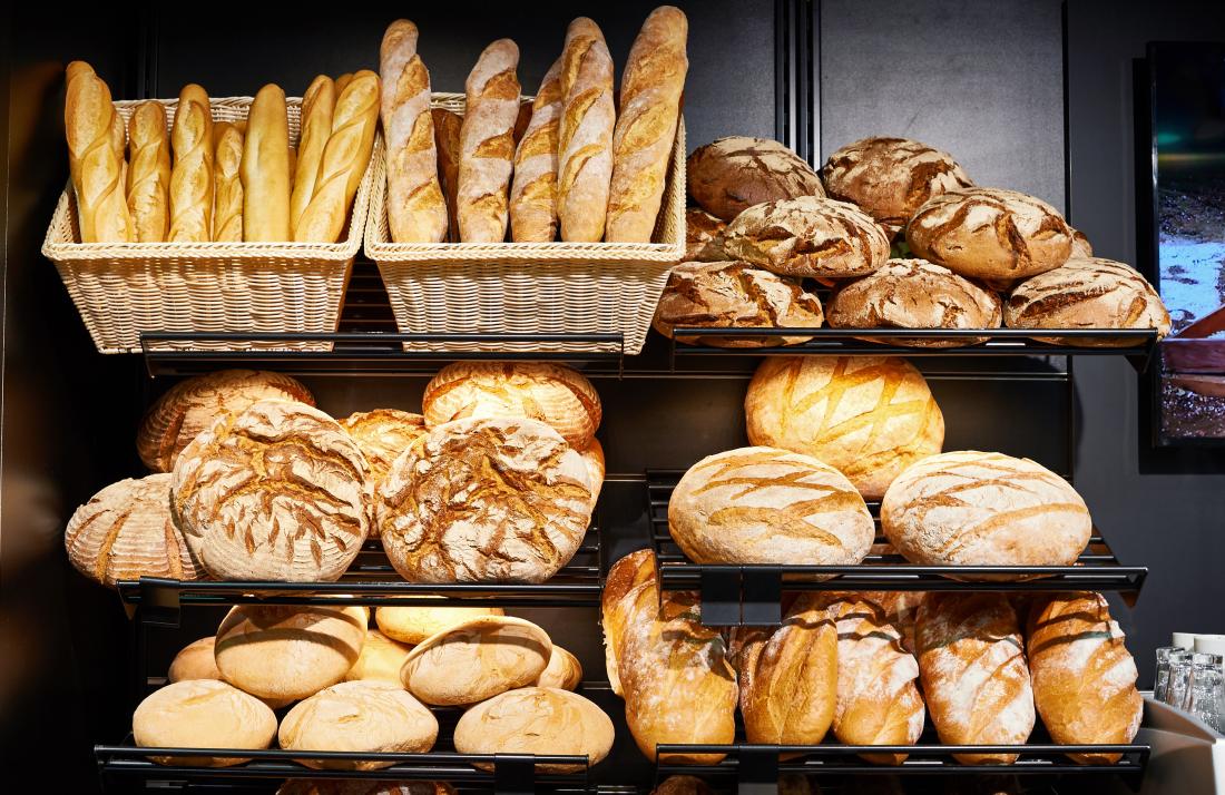 A person with celiac disease should avoid products containing wheat, barley, or rye.