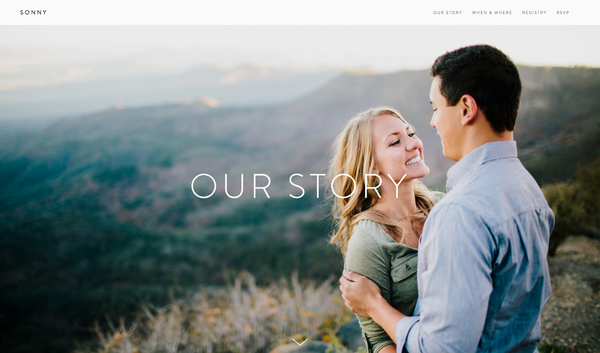 Squarespace offers wedding specific templates that customers can use to build their websites.