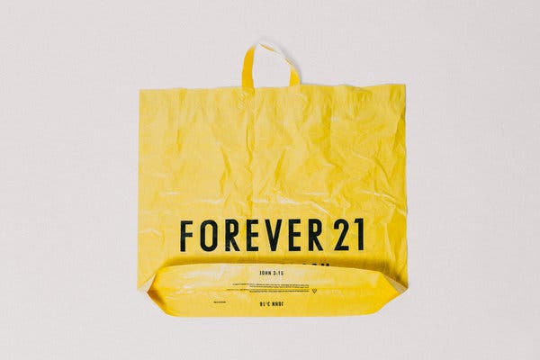 Every Forever 21 shopping bag has “John 3:16,” a reference to the Bible verse, printed on it.