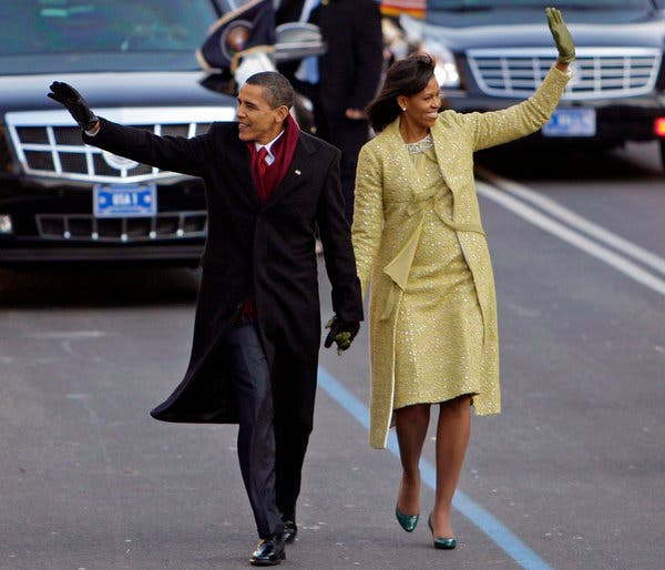 At President Barack Obama&rsquo;s inauguration on Jan. 20, 2009, the first lady, Michelle Obama, wore a two-piece lemongrass-hued ensemble designed by Ms. Toledo.