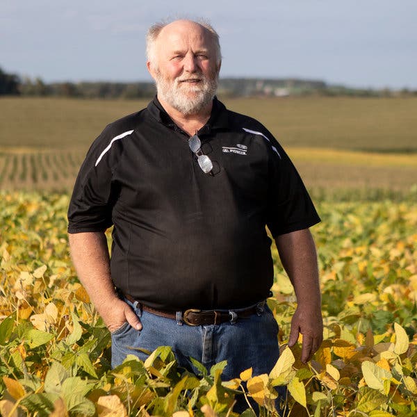 Mr. Bensend grows corn, soybeans and alfalfa. He has been using Roundup on his 5,000 acres for 40 years.