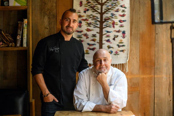 Marc, left, and Larry Forgione will work together at Davide.