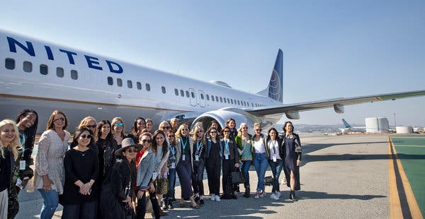 The Marie Claire Power Trip is a 36-hour, invite-only networking conference for women that kicks off with a flight from Newark to San Francisco.