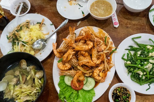 Danang is famous for seafood, served fresh in large open-air restaurants steps from the beach.