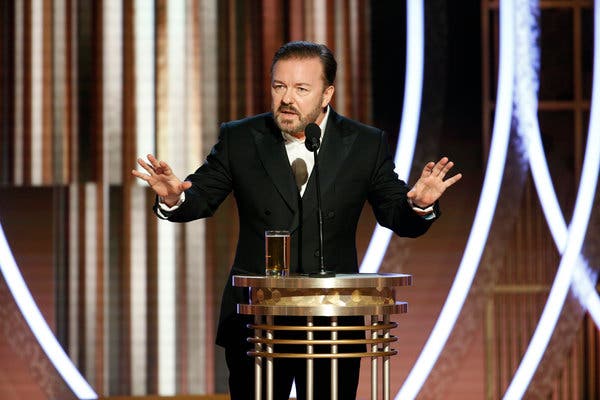 In his cutting opening monologue, Ricky Gervais poked fun at Hollywood’s focus on diversity and pronounced that “no one cares about movies anymore.”