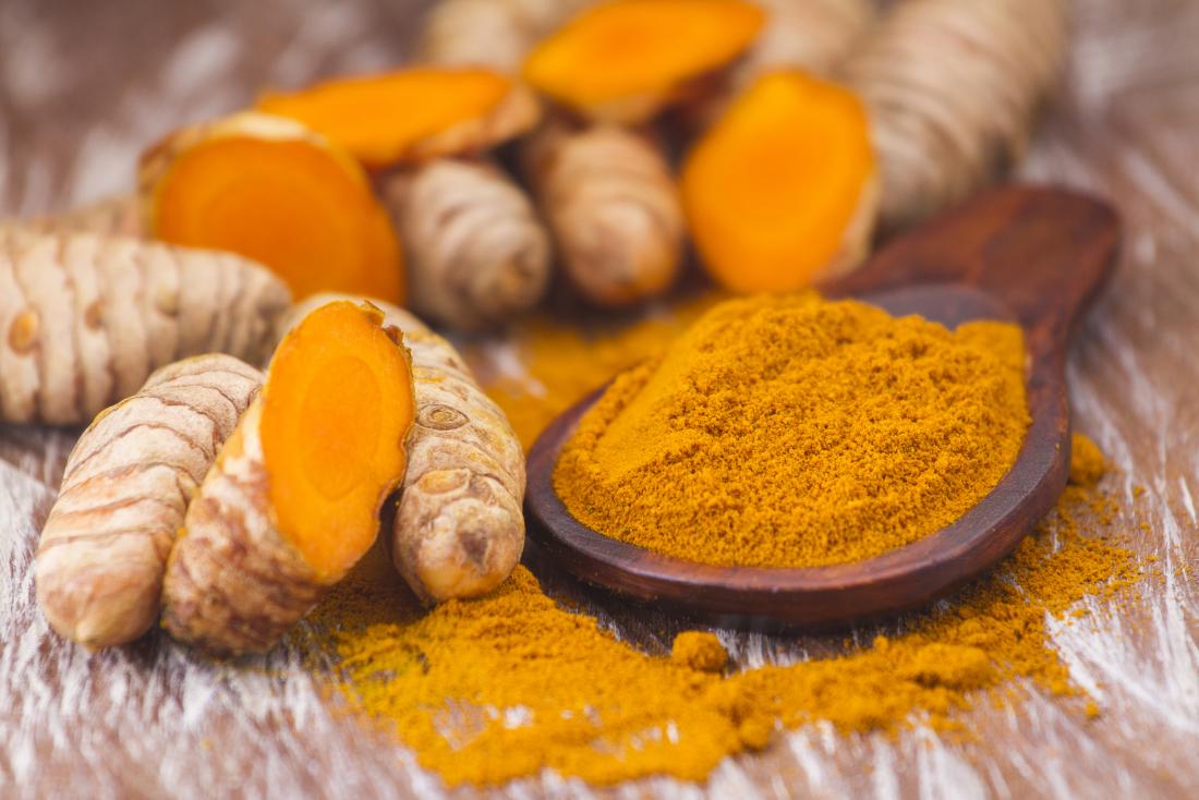 Curcumin is found in turmeric, ginger, and cinnamon.