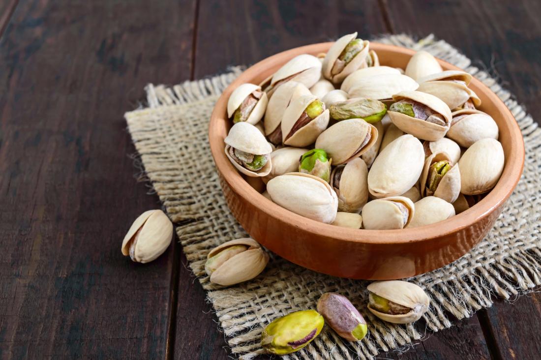 pistachio nuts are a good food source for high blood pressure