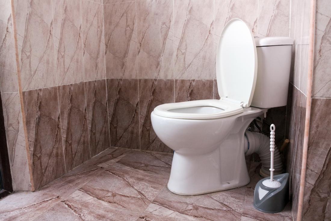 Toilet bowl in cubicle for foul smelling poop