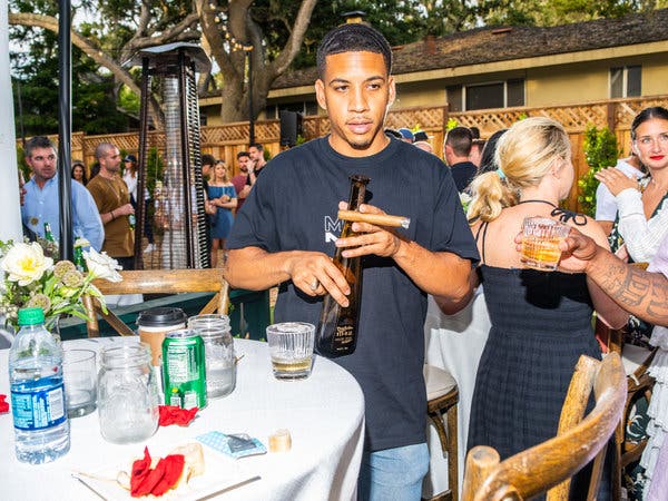 A hundred or so people came to mark the Malbon Golf x Beats collaboration with an alcohol-soaked backyard party.