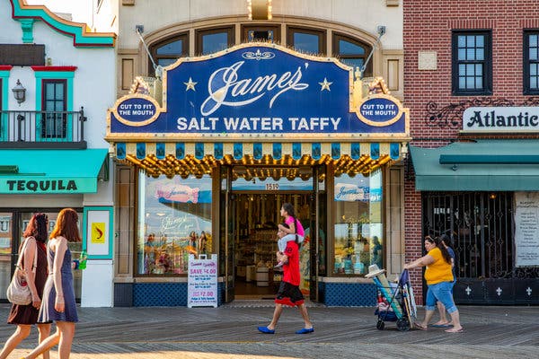 Located on the boardwalk, James’ is one of Atlantic City’s salt water taffy strongholds.