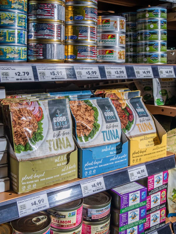 Good Catch Tuna, made from plants, is available at Whole Foods.