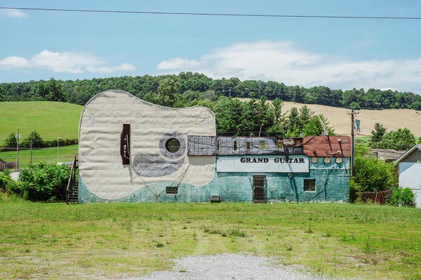 A scene outside Bristol, Tenn., where the famous Bristol recording sessions showcased future stars of the country music scene. This building was demolished late last week. 