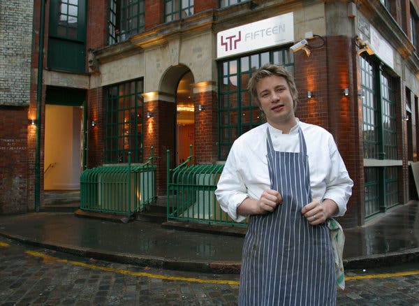 Of all the restaurants he recently closed, Fifteen hurt the worst, said Mr. Oliver, pictured here in 2003. The London restaurant was his first, and he designed it to be a training program for unemployed young people. 