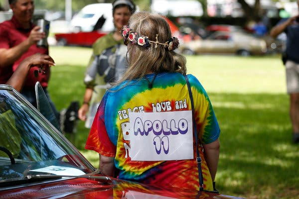 The tie-dye that won&rsquo;t die: A costume contest commemorating the launch of Apollo 11.