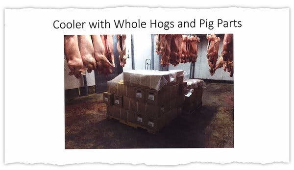 Much of the pork in a 2015 salmonella outbreak was traced to a Washington State slaughterhouse called Kapowsin Meats. Investigators inspecting the slaughterhouse were told to look at the farms that had supplied the pigs.