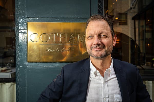 Bret Csencitz, the managing partner of Gotham Bar and Grill, whose owners went looking for an innovative chef.