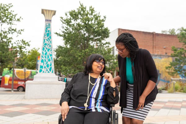Aisha Adkins, who was featured in another Times article, said she’s put off life and career goals to care for her mother, Rose.