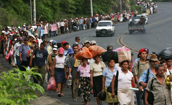 In 2007, former banana workers marched in Nicaragua demanding compensation for the health effects of pesticides.