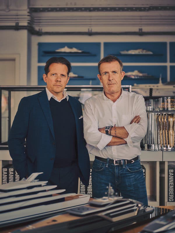 Dickie Bannenberg, right, and Simon Rowell at the Bannenberg & Rowell design studio in London.