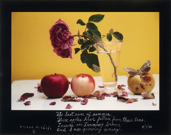 Duane Michals’s “The Last Rose of Summer” (2005).