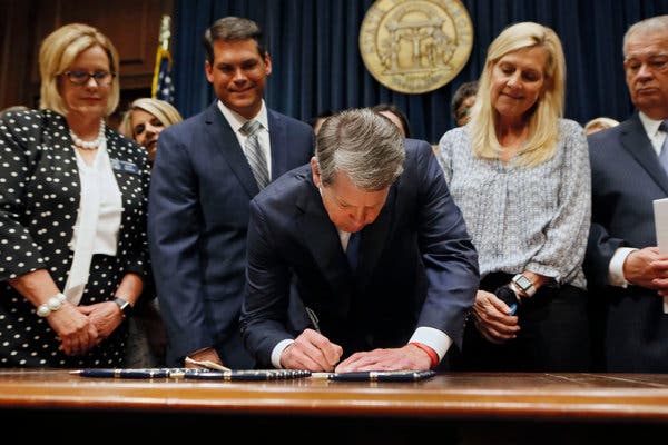 Gov. Brian Kemp of Georgia signed the bill into law in May.