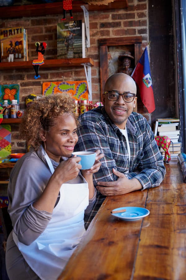 Joanne Saget and her husband, Anthony Cunningham, have focused the menu at Kafe Louverture in Bedford-Stuyvesant on the Haitian patties Ms. Saget learned to make from her grandmother.