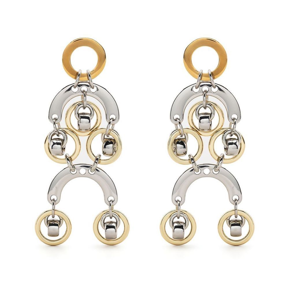 Sphere Versa Silver and Gold-Tone Earrings
