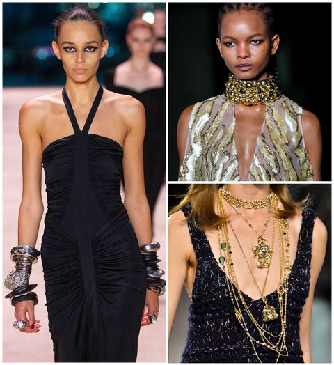 winter jewelry trends showcasing layers of necklaces and bracelets