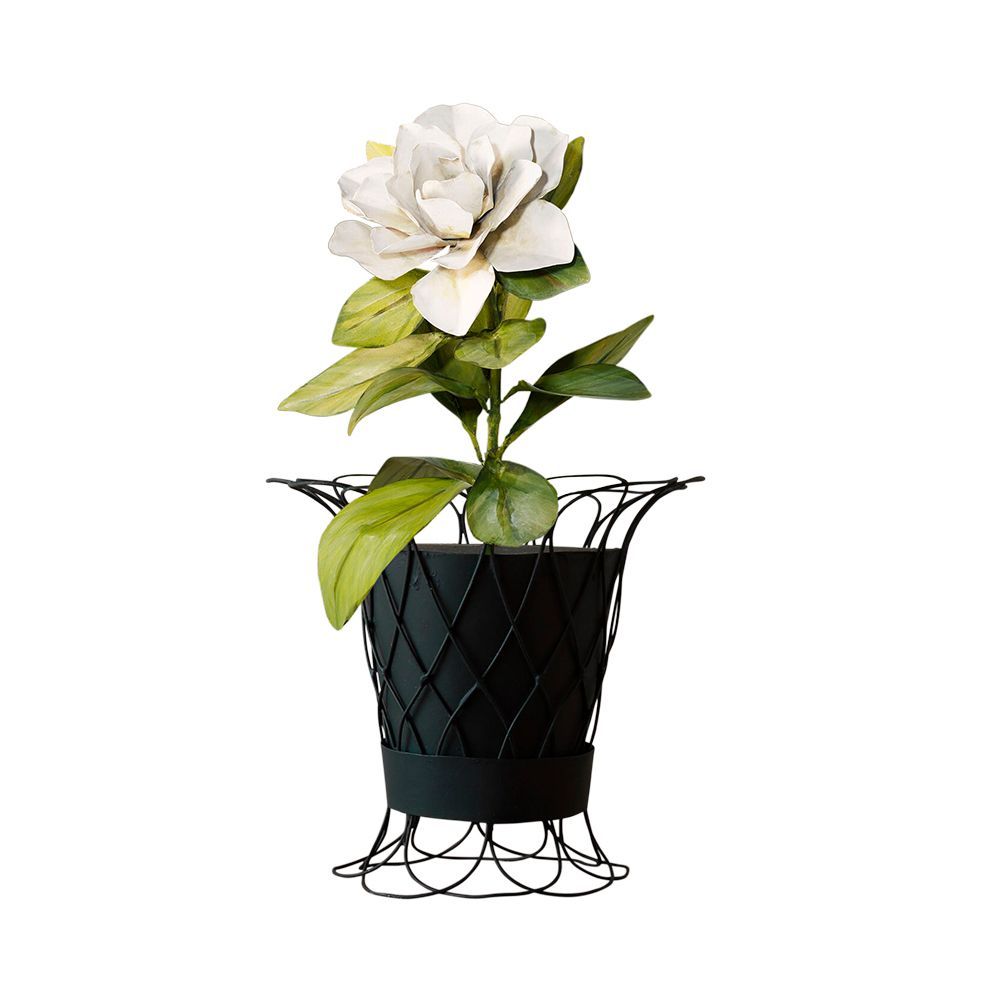 Tole Tall Potted Camellia