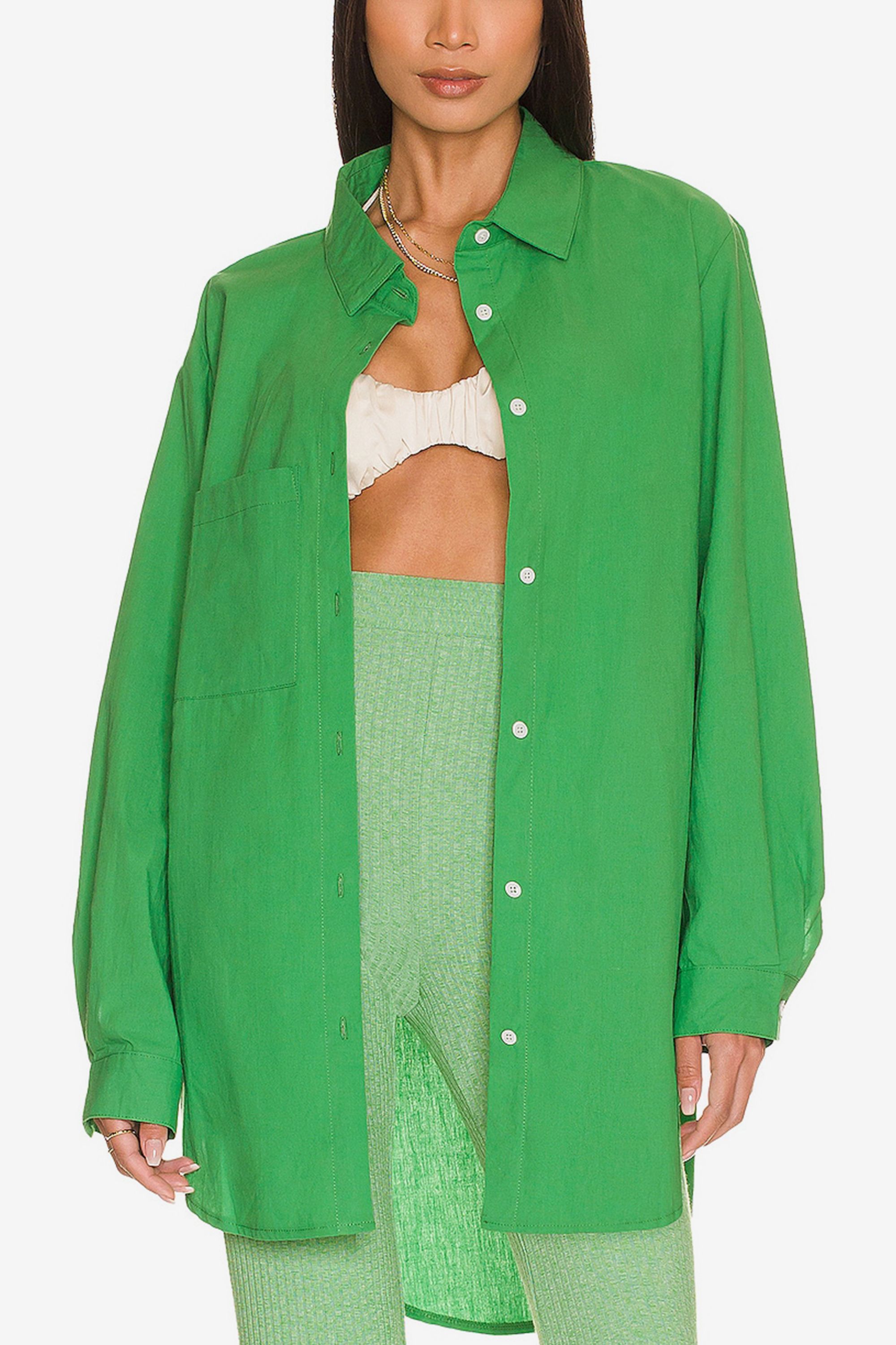 Bello Button Up in Green