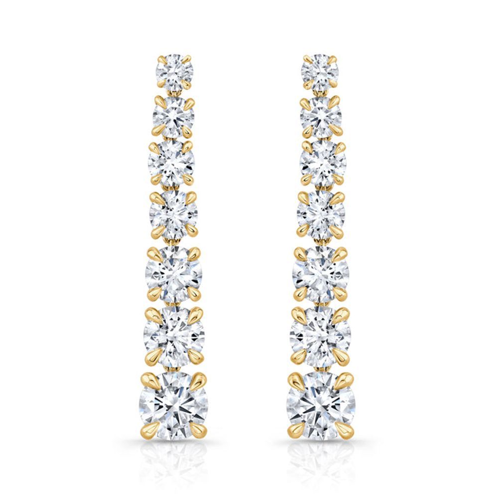 Gwen Lab Diamond Drop Earrings