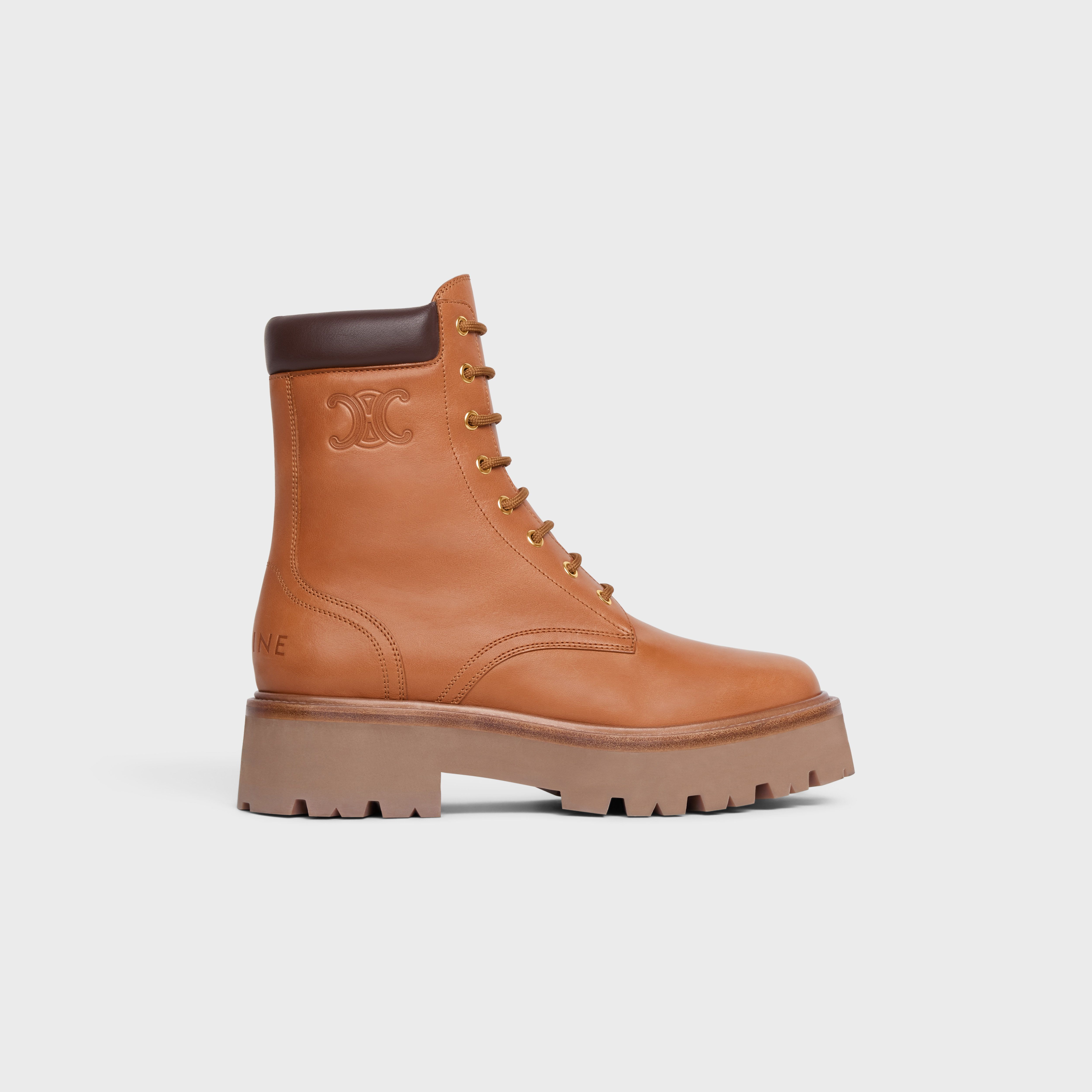 Lace-Up Boot With Triomphe Celine Bulky in Calfskin