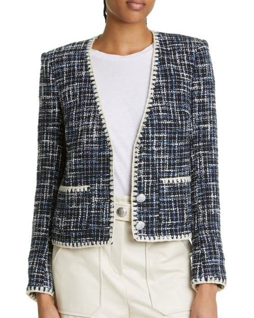 Bosea Cotton-Blend Tweed Jacket