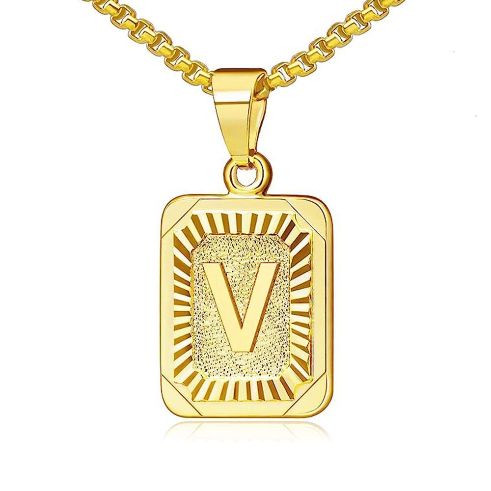 Gold Initial Necklace for Women