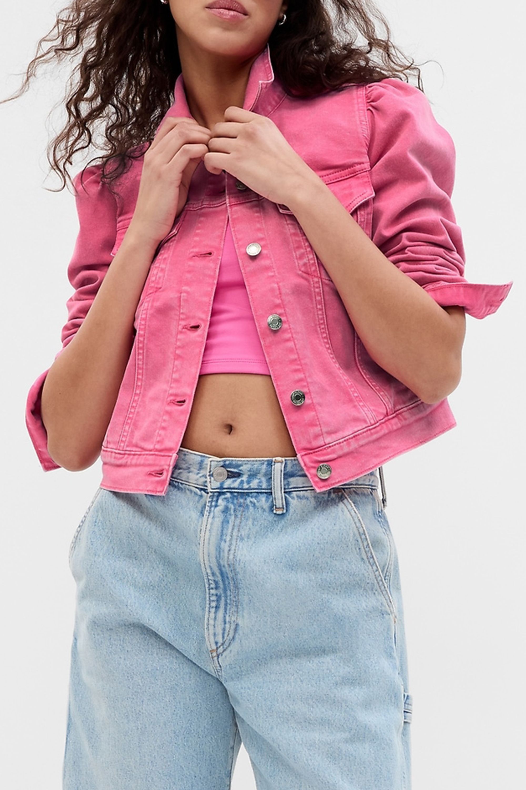 Gap × Barbie Adult Puff Sleeve Icon Denim Jacket