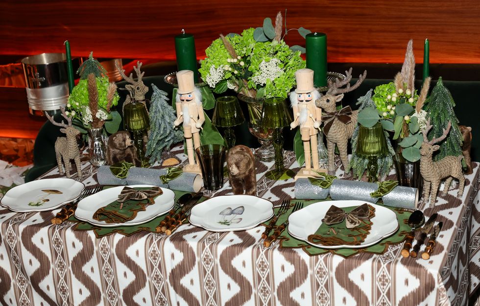 new york, new york november 07 general view during nina garcia alice naylor leyland tablescape and holiday collection celebration at casa cruz on november 07, 2023 in new york city photo by arturo holmesgetty images