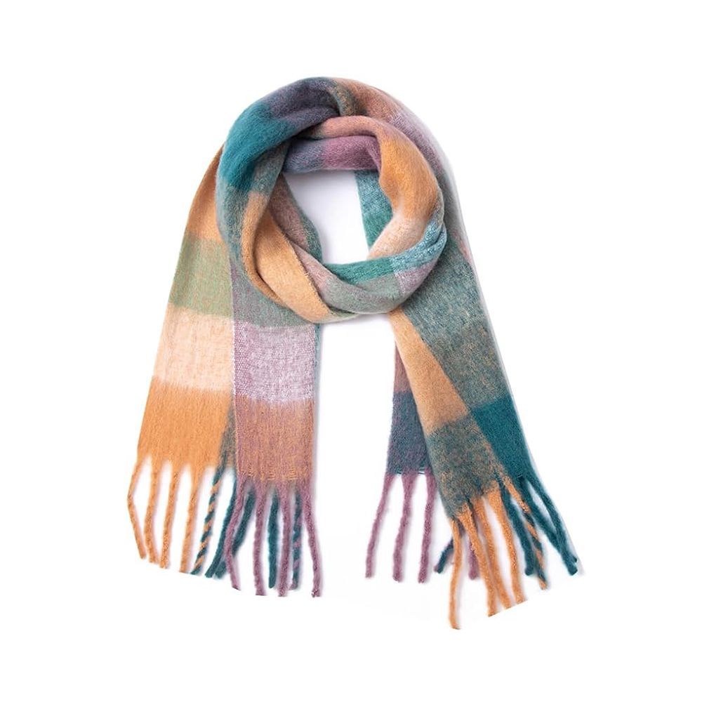 Cashmere Checked Scarf 