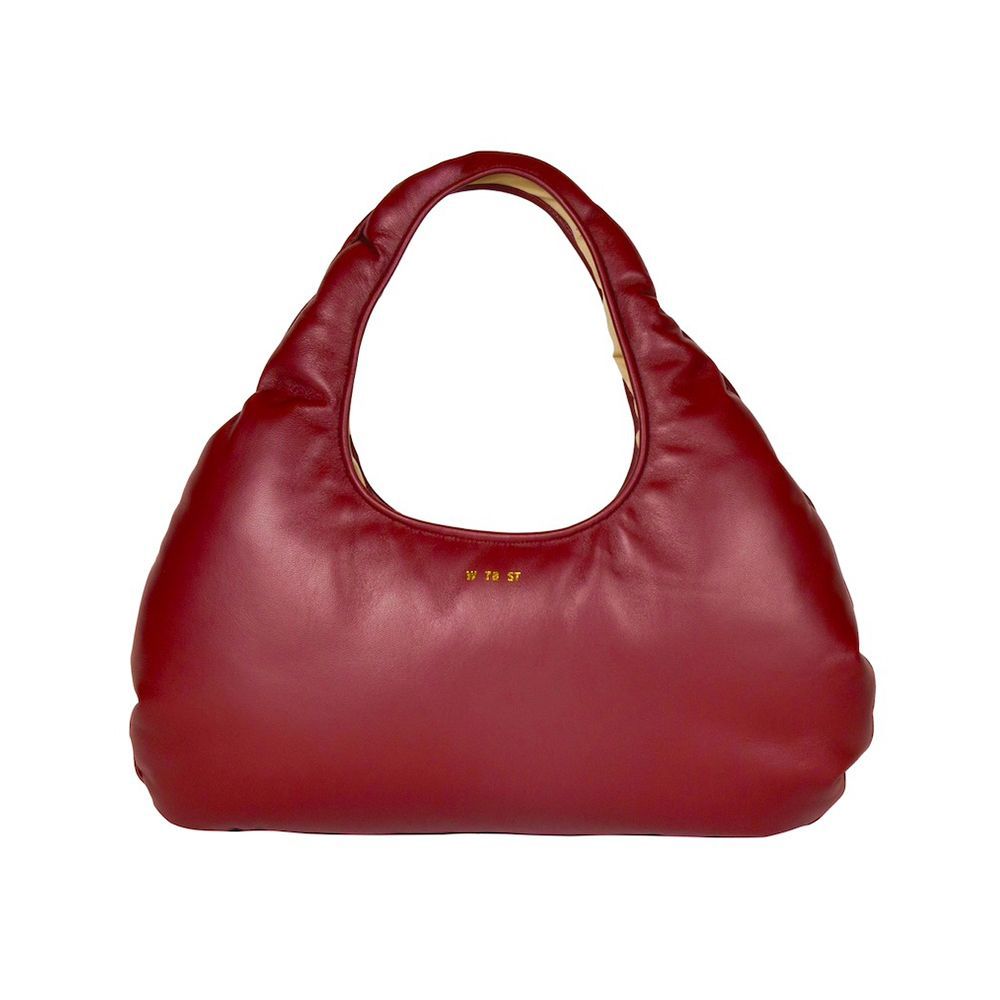 Medium Burgundy Nappa Leather Cloud Bag