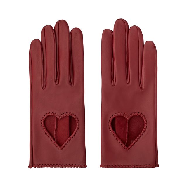 a pair of pink gloves