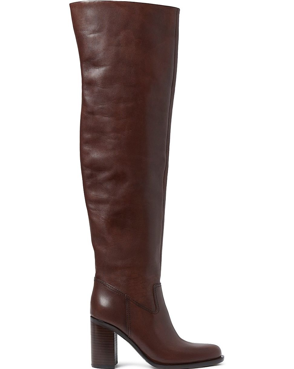 Deidre 85MM Leather Over-the-Knee Boots