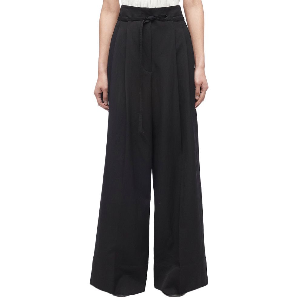 Relaxed Wool Wide-Leg Pant
