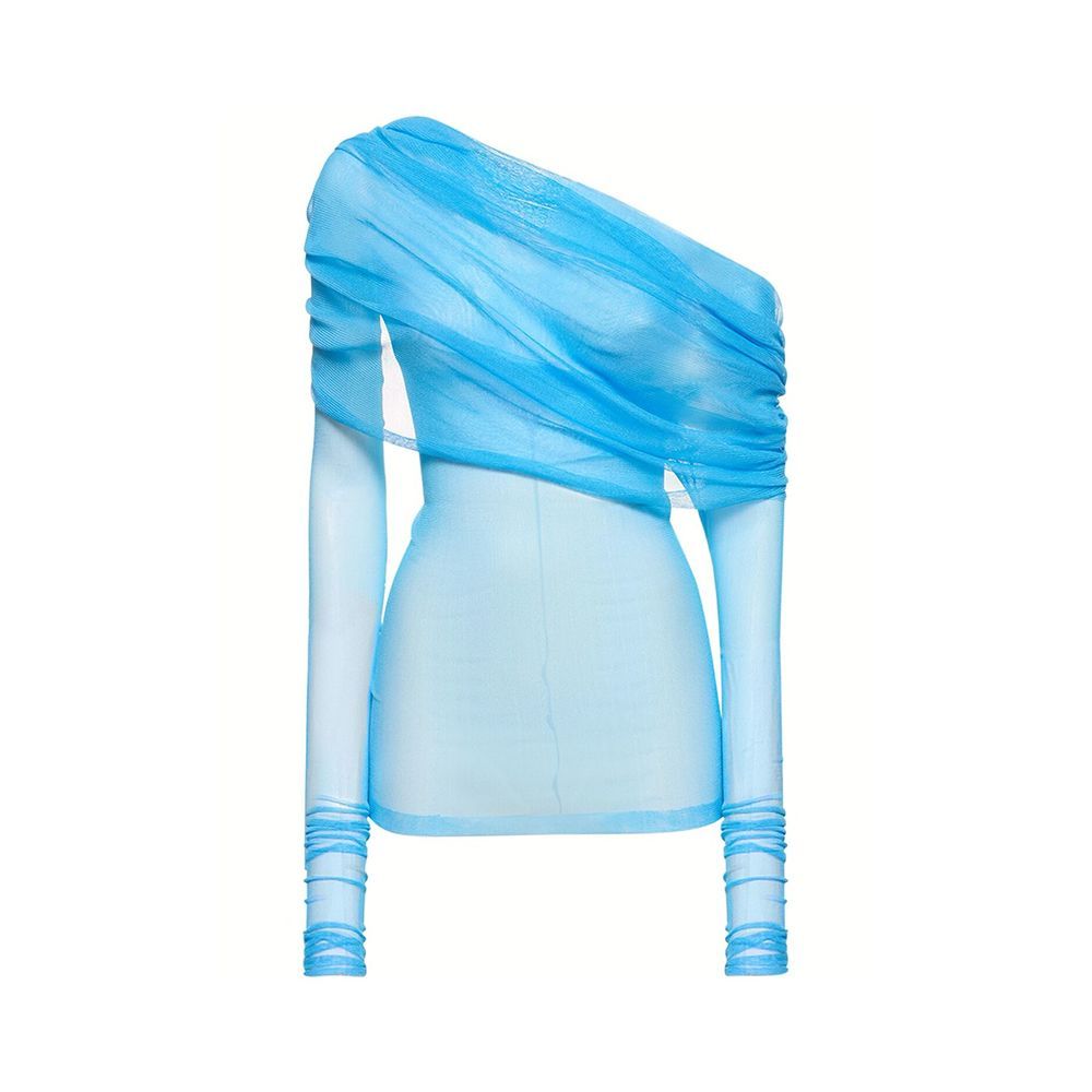 Veiled Silk Top