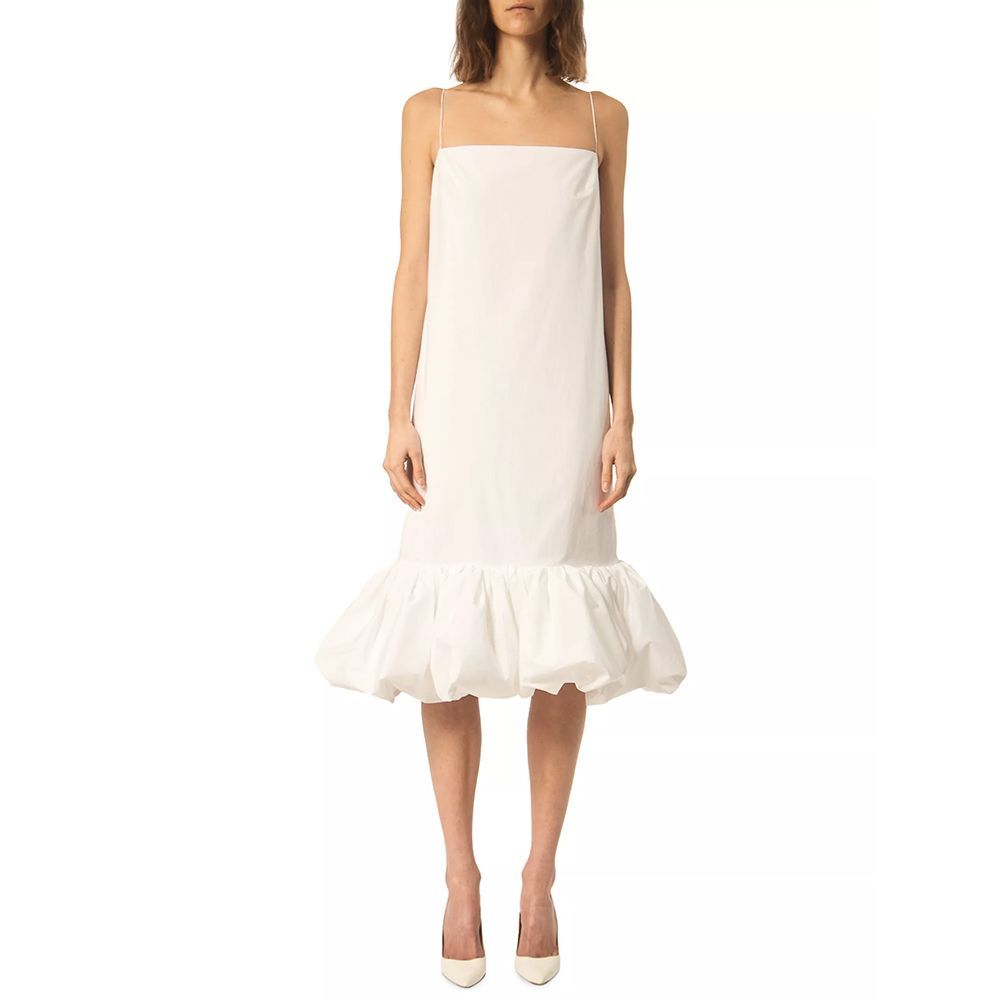 The Fran Bubble-Hem Midi-Dress