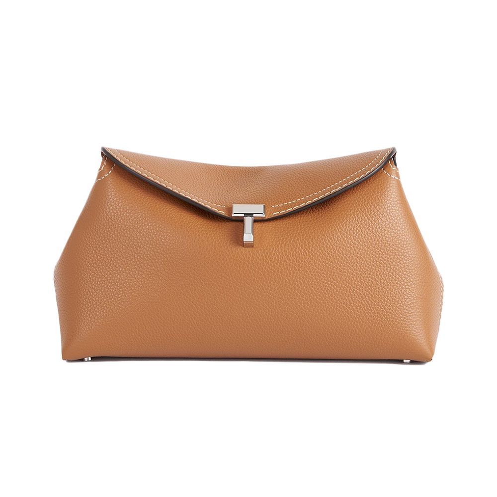 T-Lock Small Grained-Leather Cross-Body Bag