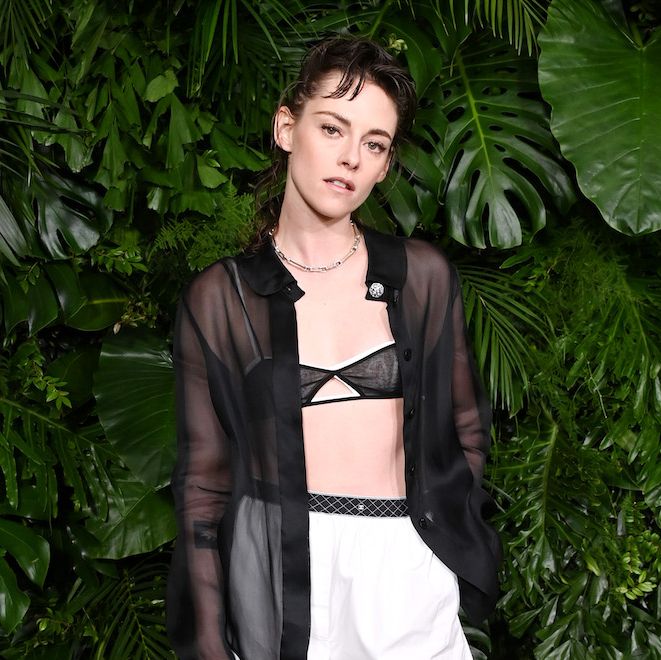 beverly hills, california march 09 kristen stewart attends the chanel and charles finch annual pre oscar dinner at the polo lounge at the beverly hills hotel on march 09, 2024 in beverly hills, california photo by jon kopaloffwireimage