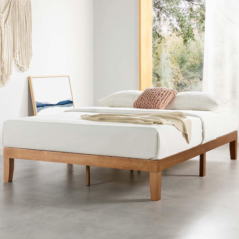 12” Classic Solid Wood Platform Bed Frame