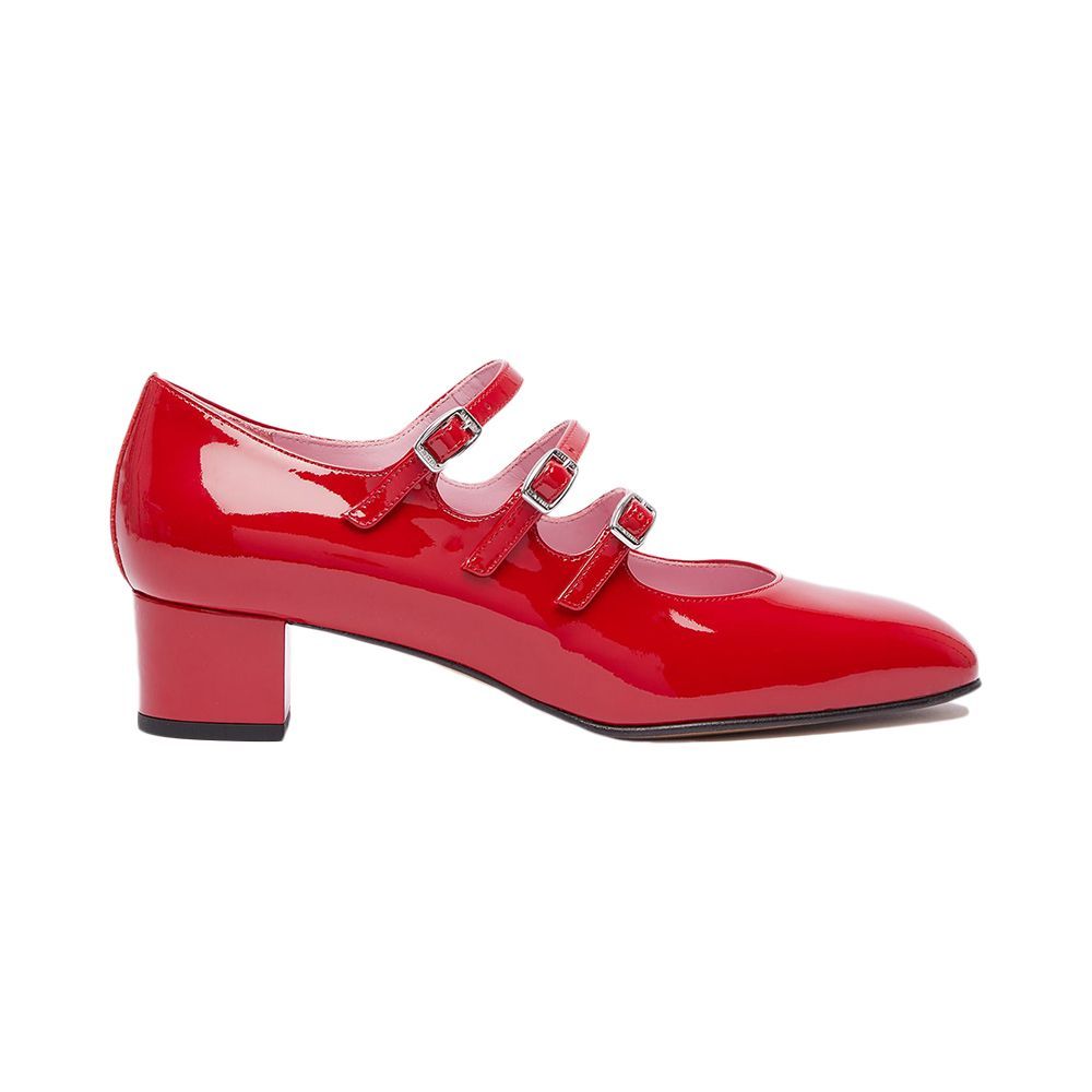 Red Mary Janes